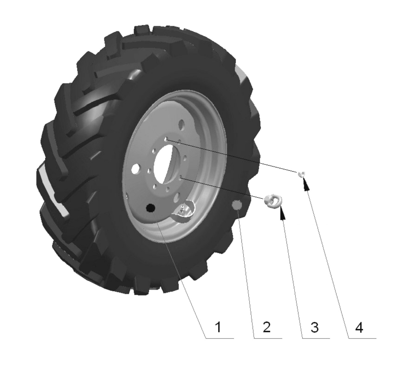 Колесо 11.2-20 124 А8 Ф-35-1 (в сборе с шиной) 82-3101020 