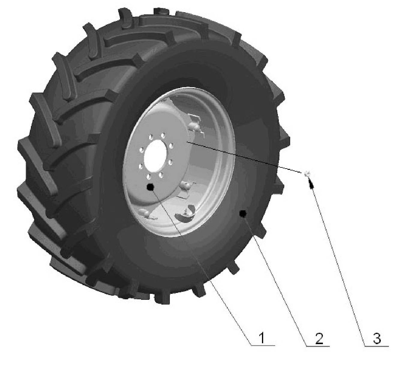 Колесо 11.2R24 (в сборе с шиной) 822-3101015